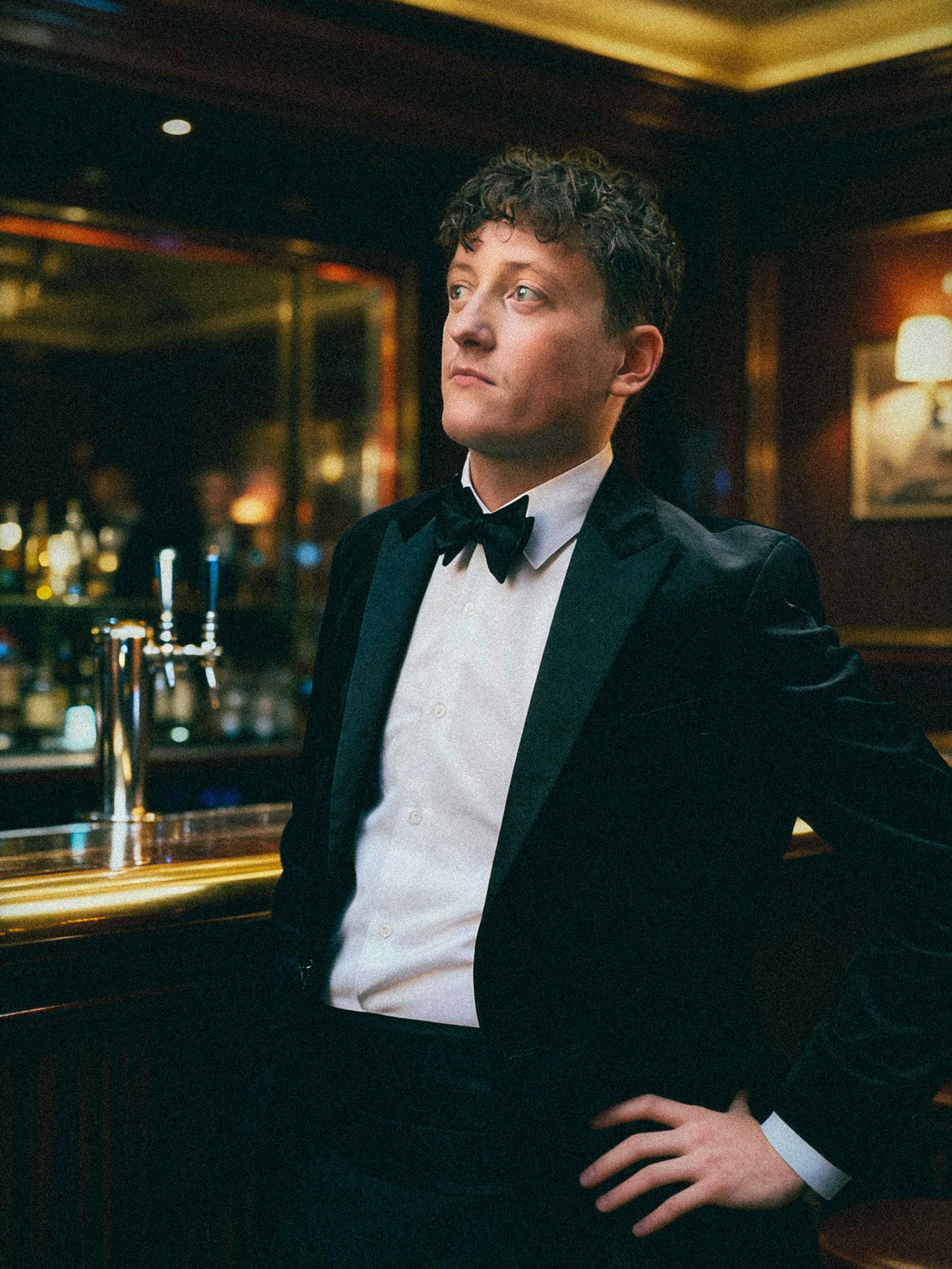 Matt, the founder, in black tie attire